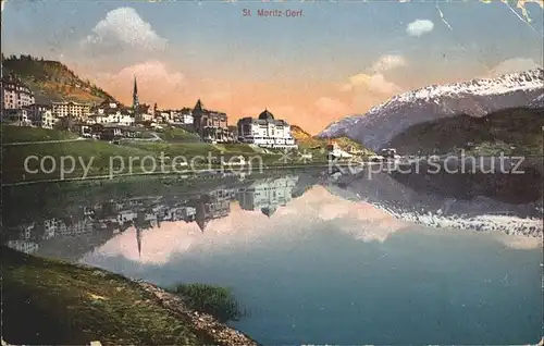 St Moritz Bad GR Dorf See Kat. St Moritz