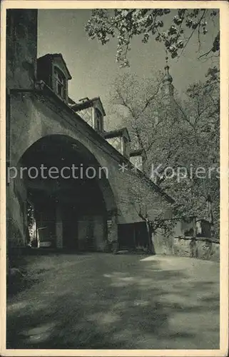 Weesenstein Auffahrt zum Schloss Weesenstein