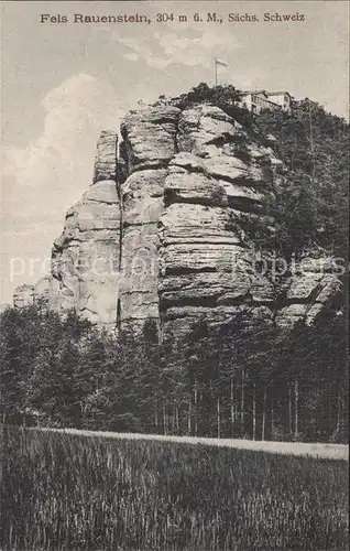 Saechsische Schweiz Fels Rauenstein Kat. Rathen Sachsen