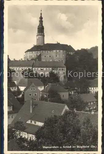 Weesenstein Teilansicht mit Schloss