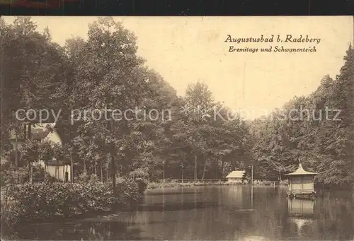 Augustusbad Liegau Eremitage und Schwanenteich