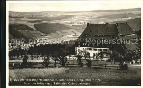 Altenberg Erzgebirge Blick vom Berghof Raupennest Kat. Geising