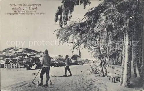 Altenberg Erzgebirge Wintersportplatz Kat. Geising