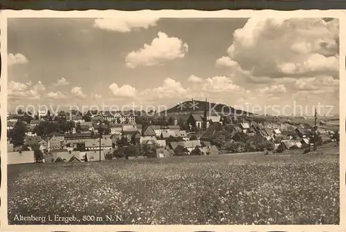 Altenberg Erzgebirge Gesamtansicht mit Geisingberg Kat. Geising