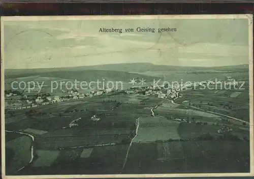 Altenberg Erzgebirge Panorama Blick vom Geisingberg Kat. Geising