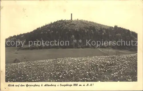 Altenberg Erzgebirge Geisingberg  Kat. Geising