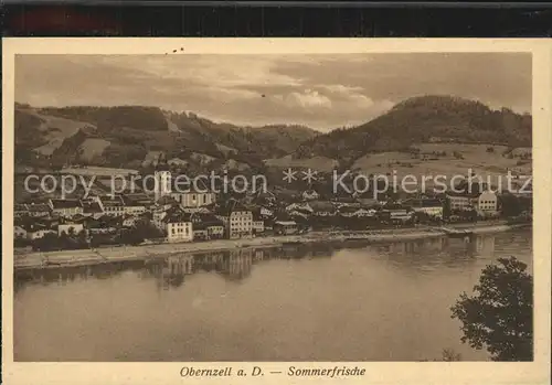 Obernzell Donau Panorama Sommerfrische Kat. Obernzell