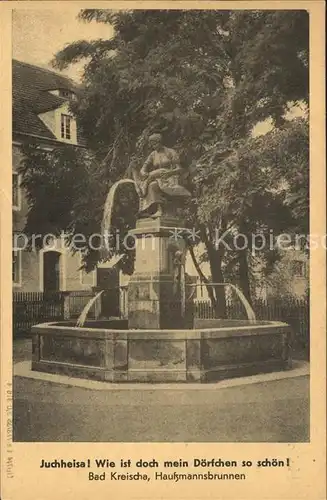 Bad Kreischa Haussmannsbrunnen Heimat und Naturfreunde Kulturbund