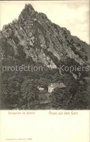 Bodetal Harz Koenigsruhe Kat. Treseburg