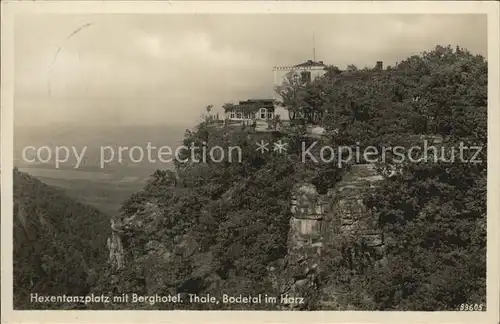 Bodetal Harz Hexentanzplatz Berghotel Thale Kat. Treseburg