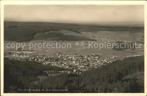 Neustadt Donaueschingen Panorama Kat. Donaueschingen