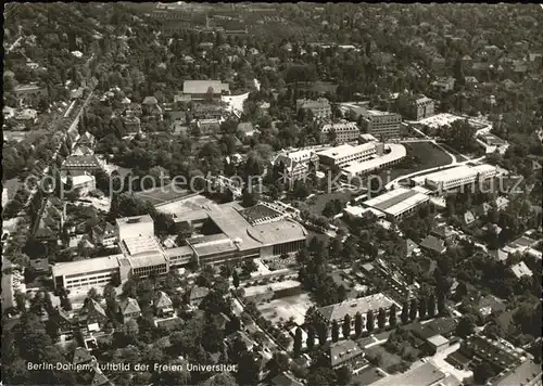 Dahlem Berlin Fliegeraufnahme Freie Universitaet / Berlin /Berlin Stadtkreis