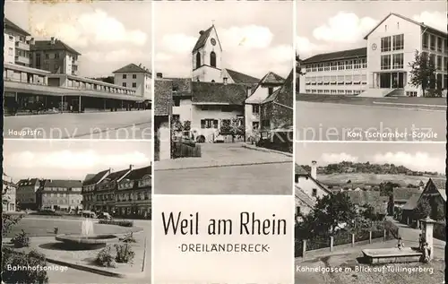 Weil am Rhein Kaehnelgasse Tuellingerberg Hauptstrasse Kat. Loerrach