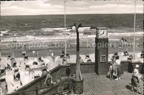 Wangerooge Nordseebad Strandblick vom Cafe Pudding Kat. Wangerooge