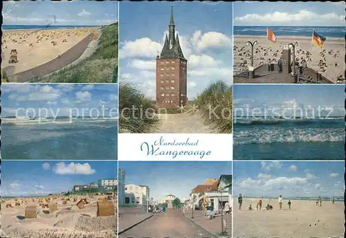 Wangerooge Nordseebad Straende Turm Strassenpartie Kat. Wangerooge