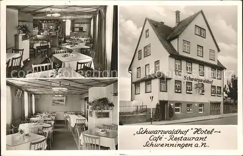 Schwenningen Neckar Hotel Schwarzwaldhof Restaurant / Villingen-Schwenningen /Schwarzwald-Baar-Kreis LKR