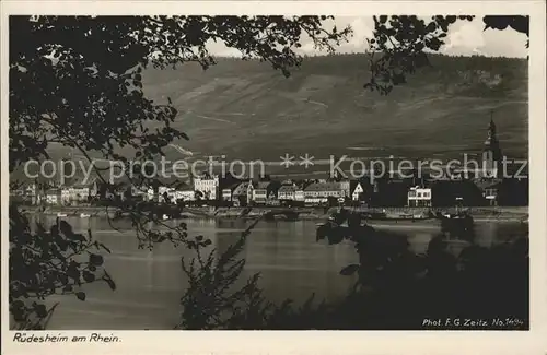 Foto Zeitz F.G. Nr. 1494 Ruedesheim am Rhein  Kat. Berchtesgaden