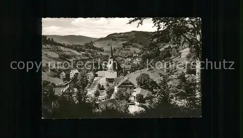 Bad Griesbach Schwarzwald Ortsansicht mit Kirche / Bad Peterstal-Griesbach /Ortenaukreis LKR