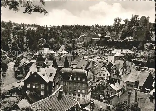 Monschau Montjoie Ortsansicht mit Haller Kat. Monschau