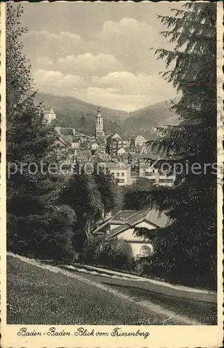 Baden Baden Blick vom Friesenberg Kat. Baden Baden