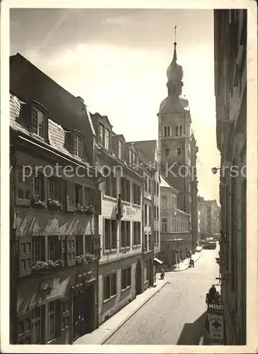 Bonn Rhein Bonngasse mit Beethovenhaus / Bonn /Bonn Stadtkreis