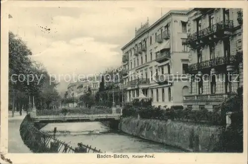 Baden Baden Kaiser Allee Kat. Baden Baden