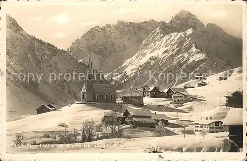 Hirschegg Kleinwalsertal Vorarlberg Kirche Widderstein Kat. Mittelberg