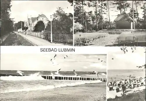 Lubmin Ostseebad Karl-Marx-Stadt Musikpavillon Seebruecke Strand / Lubmin /Ostvorpommern LKR