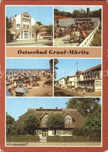 Graal-Mueritz Ostseebad Ferienobjekt Strandperle Cafe Terrasse Strand Rosa Luxemburg Strasse Rohrdachhaus / Seeheilbad Graal-Mueritz /Bad Doberan LKR