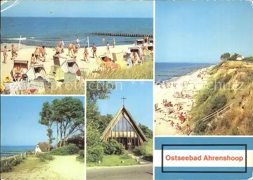 Ahrenshoop Ostseebad Strand Beach Volleyball Steilkueste Kirche / Ahrenshoop /Nordvorpommern LKR