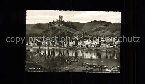 Cochem Mosel Gesamtansicht mit Burg Kat. Cochem