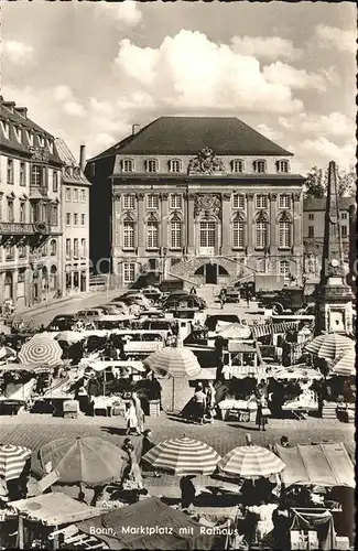 Bonn Rhein Marktplatz mit Rathaus / Bonn /Bonn Stadtkreis