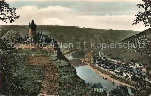 Cochem Mosel Panorma mit Burg Kat. Cochem