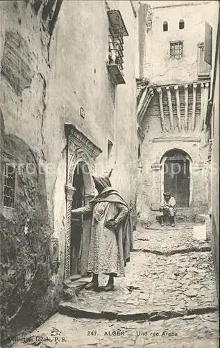 Alger Algerien Une rue arabe / Algier Algerien /