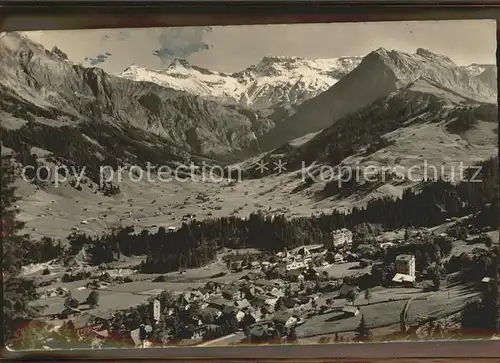 Adelboden Panorama Steghorn Wildstrubel Fizer Berner Alpen Kat. Adelboden