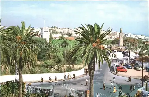 Tanger Tangier Tangiers Eglise anglais et Mosquee du Zoco / Marokko /