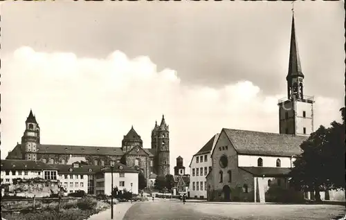 Worms Rhein Magnuskirche mit Dom Kat. Worms