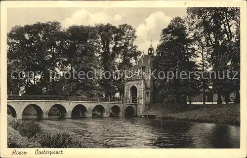 Oosterpoort Partie am Flussufer Bruecke