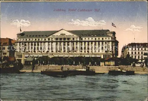 Coblenz Koblenz Hotel Coblenzer Hof am Rhein  Kat. Koblenz Rhein