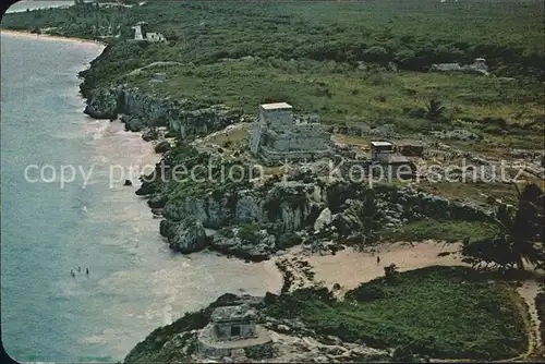 Tulum Vista aerea de la Zona Arqueologica