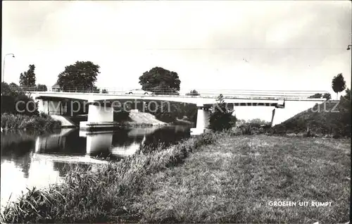 Rumpt Partie am Fluss Bruecke