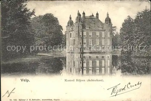 Velp Arnhem Kasteel Biljoen Achterkant