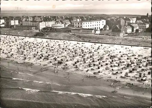 Wangerooge Nordseebad Fliegeraufnahme Strand / Wangerooge /Friesland LKR