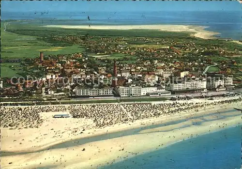 Borkum Nordseebad Nordseebad Strand Ort Fliegeraufnahme / Borkum /Leer LKR