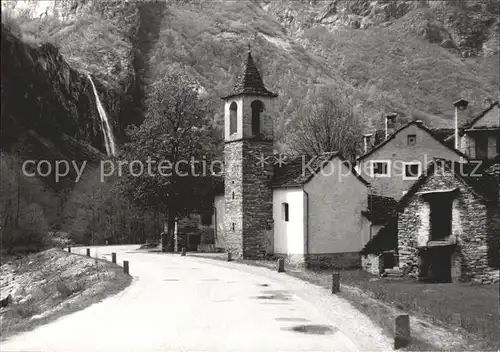 Ritorto Dorfpartie Kirche Landstrasse Kat. Lugano