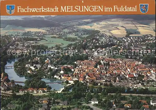 Melsungen Fulda Fliegeraufnahme Fuldatal / Melsungen /Schwalm-Eder-Kreis LKR