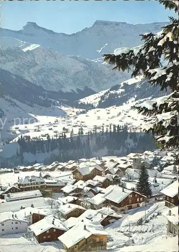 Adelboden Wildstrubel Ortsansicht Kat. Adelboden