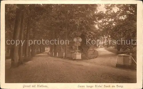 Hattem Zwolle Laan langs Hotel Beek Berg Kat. Zwolle