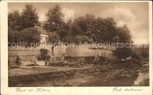 Hattem Zwolle Stadsmuur Kat. Zwolle