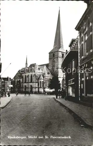 Haaksbergen Markt met St Pancratiuskerk Kirche Kat. Haaksbergen